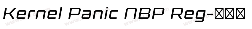 Kernel Panic NBP Reg字体转换